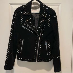 Velvet studded jacket